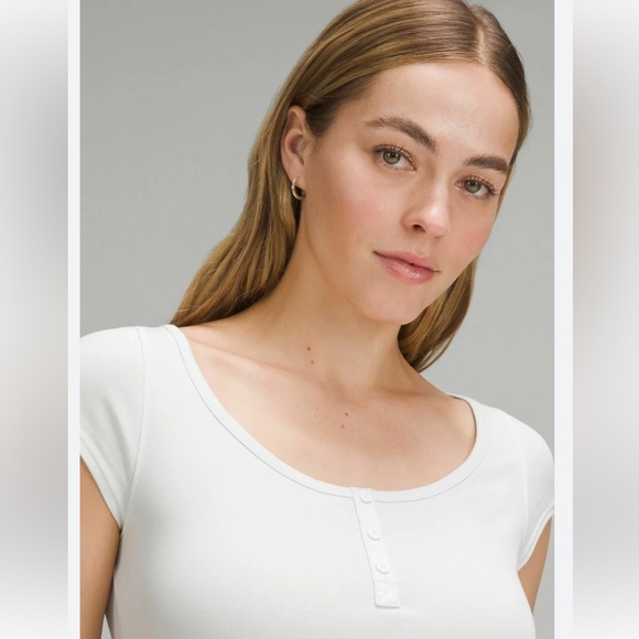 lululemon athletica Tops - Cap-Sleeve Henley T-Shirt